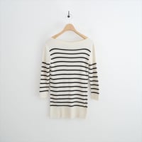 GALERIE VIE ギザコットンリブ ボートネックプルオーバー 23024102102 2607-0132