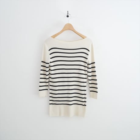 GALERIE VIE ギザコットンリブ ボートネックプルオーバー 23024102102 2607-0132
