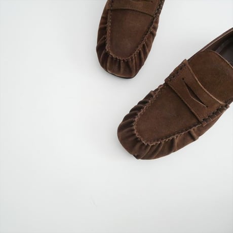 JOURNAL STANDARD L'ESSAGE購入品 ALOHAS Aven Suede Brown Leather Loafers：ローファー 26093380001910 2609-0589