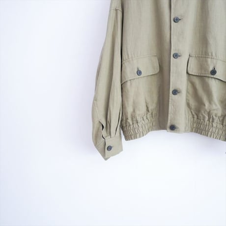 継続販売品 GALERIE VIE ダストリネン スタンドカラーブルゾン 23076107108 2608-1150