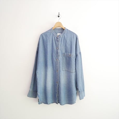 2025AW SPICK&SPAN バンドカラーボックスダンガリーシャツ 25050200211240 2609-0439