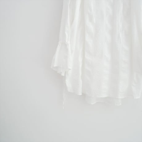 未使用 ichi Organic Cotton Ripple Stripes Over Blouse 221040 2607-0315