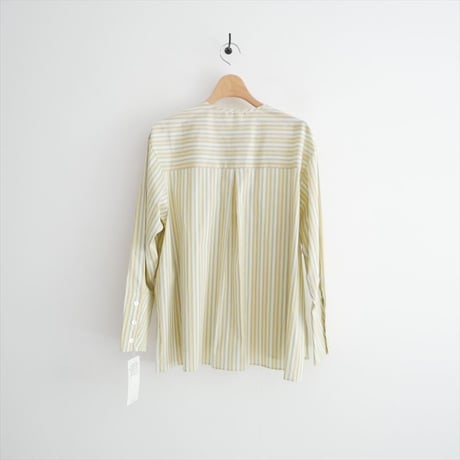 未使用 TOMORROWLAND collection オルタネートストレッチ ストライプボックスシャツ 13013101302 2607-1215