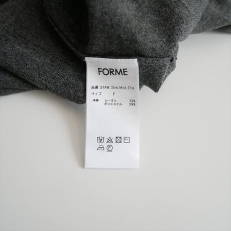 FORME / ストレッチニット / 24AW_StrechKnit 2603-0402