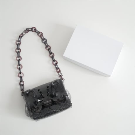 継続販売品 Mame Kurogouchi Transparent Sculptural Mini Chain Bag MM13-AC095 2607-0885