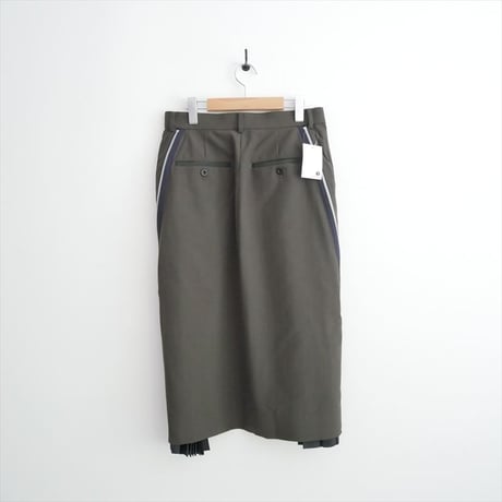 BARNEYS NEW YORK別注 sacai サイドプリーツスカート 24-07628 2606-0944