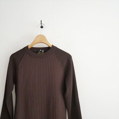 人気完売品 未使用 edit & co. Mixed Rib Knit Pullover KR-0103 2607-0337