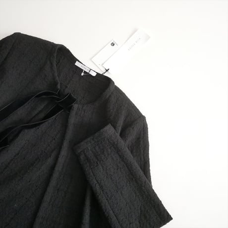 継続販売品 未使用 KEINA RITA FRONT RIBBON TWEED JACKET 2607-0336