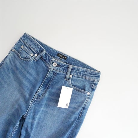 継続販売品 INDIVI 【褒められデニム】ワイドストレート デニムパンツ 127-61043 2608-0513