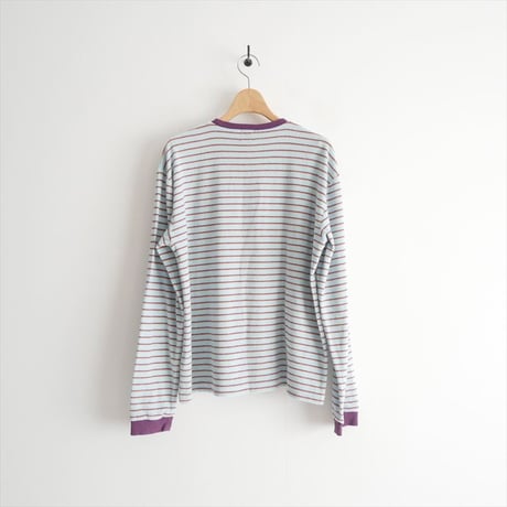 2026 6 ROKU BEAUTY&YOUTH パイル ボーダー ロングスリーブ Tシャツ 86122000015 2607-2165