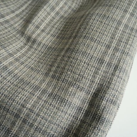 2026 未使用品 AURALEE SILK LINEN NEP CHECK ONE-TUCK SLACKS A26SP04SN 2608-0494