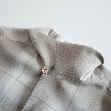 2025SS HYKE T/W OMBRE CHECK SHIRT 15235 2607-1204