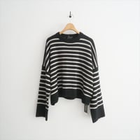 人気完売品 / L'Appartement購入品 / ROBERTO COLLINA / GIROCOLLO BORDER SWEATER / 24080570003330 / 2503-0844