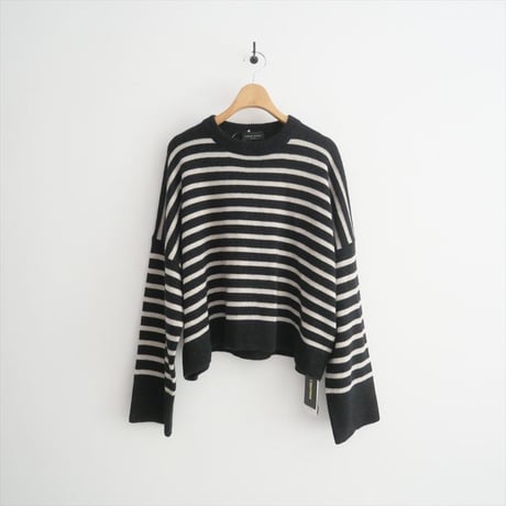 人気完売品 / L'Appartement購入品 / ROBERTO COLLINA / GIROCOLLO BORDER SWEATER / 24080570003330 / 2503-0844
