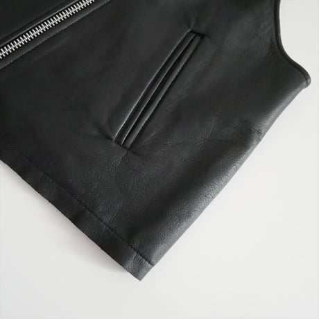 journal standard luxe レザーショート ライダースベスト 24011440201030 2610-0044