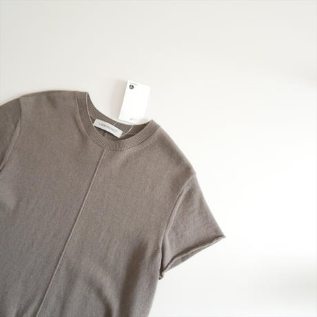 継続販売品 COZ manufactured by WRAPINKNOT / SILK-CASHMRERE KNIT T-SHIRT / CZ324-LPO31 2603-0593