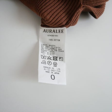 Ron Herman別注 / AURALEE / Giza Boat Neck Pullover / A24SB01RH / 2408-0747