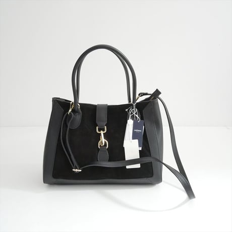 未使用 NEWYORKER購入品 AULENTTI / スエードコンビトートバッグ / 23-93-388505-99 2603-1100