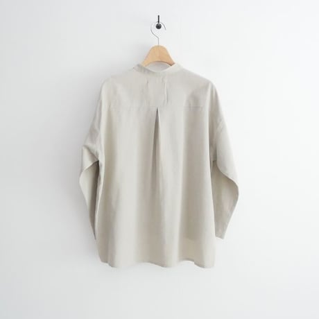 2025AW・人気完売品 evam eva cotton wool band collar shirt E253T165 2604-1245
