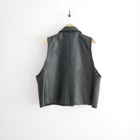 journal standard luxe レザーショート ライダースベスト 24011440201030 2610-0044
