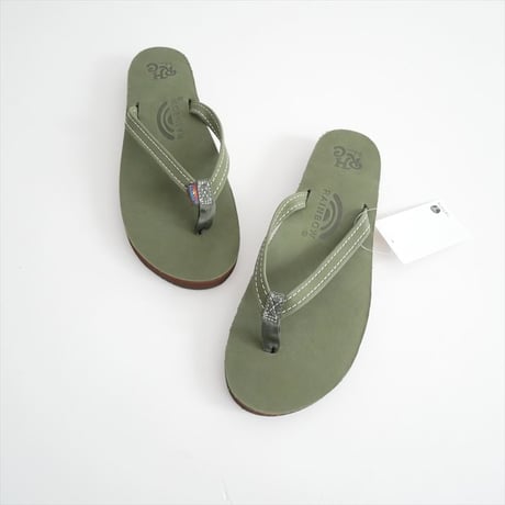 継続販売型・人気完売色 RHC別注 Rainbow Sandals ダブルレイヤー プレミアレザー 1/2 ナロー サンダル 2607-0787