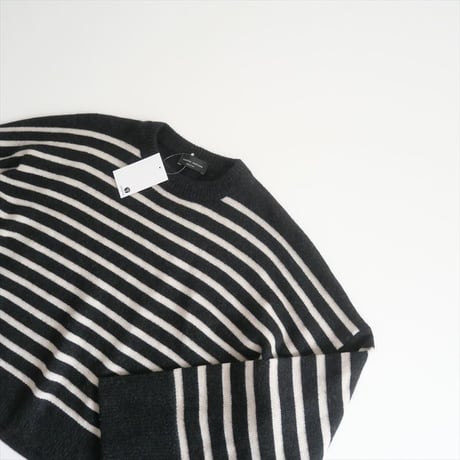 人気完売品 / L'Appartement購入品 / ROBERTO COLLINA / GIROCOLLO BORDER SWEATER / 24080570003330 / 2503-0844