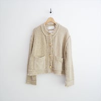2025・人気完売品 Whim Gazette ニットTWEEDYジャケット WGZ1051107A0005 2607-0220