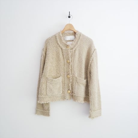 2025・人気完売品 Whim Gazette ニットTWEEDYジャケット WGZ1051107A0005 2607-0220