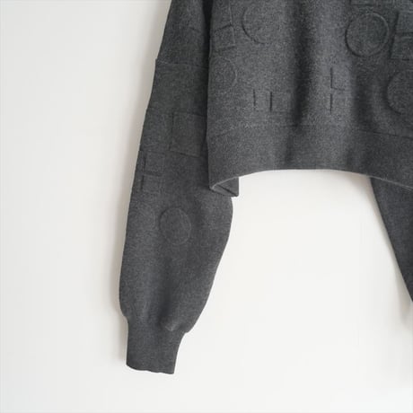 未使用 / ENFOLD / O EMBOSS CROPPED PULLOVER / 300GA170-0760 / 2411-1445
