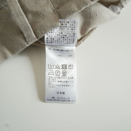DEUXIEME CLASSE OGLINEN タックパンツ 24030500418010 2607-1222