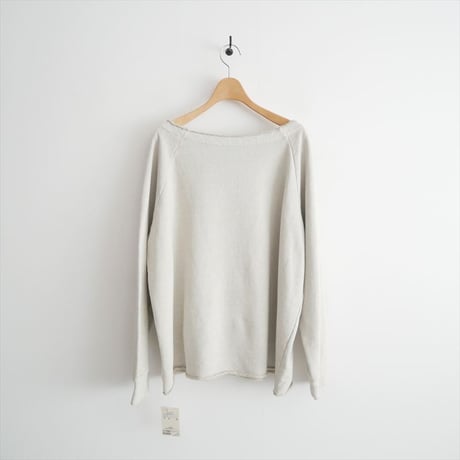 2025AW・人気完売品 未使用 Whim Gazette オフショル裏毛プルオーバー WGZ1052206A0001 2605-0577