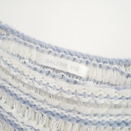 継続販売品 GALERIE VIE バンピーボーダー ボートネックプルオーバー 23025402310 2609-0299