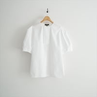 2025SS 未使用 Drawer M.SUMMER3 オープンブザムノーカラーブラウス 6521-2-991376 2607-1161