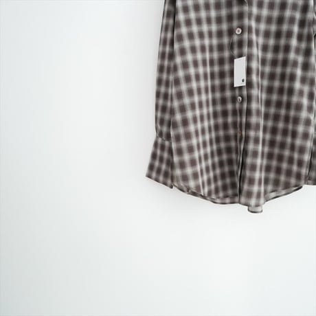 2025AW CREDONA SHEER CHECK SHIRT JACKET 1425410324-0 2609-0506