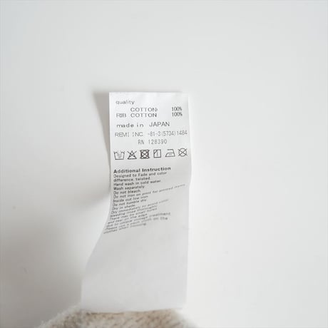 2025 MUSE de Deuxieme Classe別注 REMI RELIEF / UNCW クルーネック スウェット / 25070521004030 2602-0821