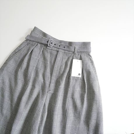 2025AW SHE Tokyo / Fred Glen Check White/Black / S-SK-530 2603-0039