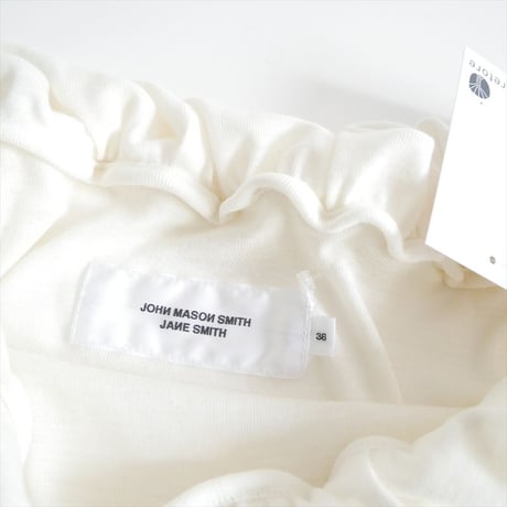 2026AW今季・人気完売色 JANE SMITH WOOL RIB TWISTED OFF SHOULDER PULLOVER 26WCT-#707L 2610-0770