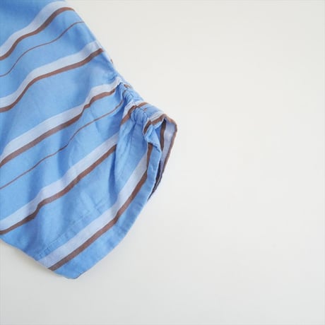 2025SS・人気完売品 ne Quittez pas / Cotton Voile Stripe Waist Gather Dress / 010451GR2 2601-1080