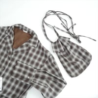 2025AW CREDONA SHEER CHECK SHIRT JACKET 1425410324-0 2609-0506