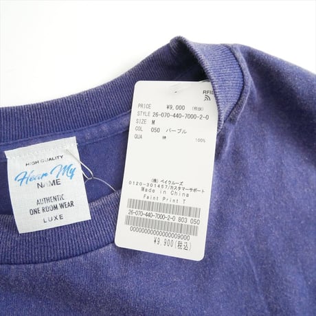 2026SS今季・人気完売品 未使用 journal standard luxe Faint Print T 26070440700020 2607-0003
