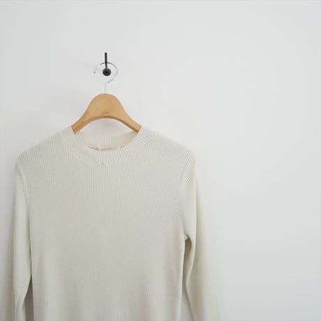 継続販売品 未使用 GALERIE VIE ギザコットンリブ クルーネックプルオーバー※未使用品 23026102105 2608-1194