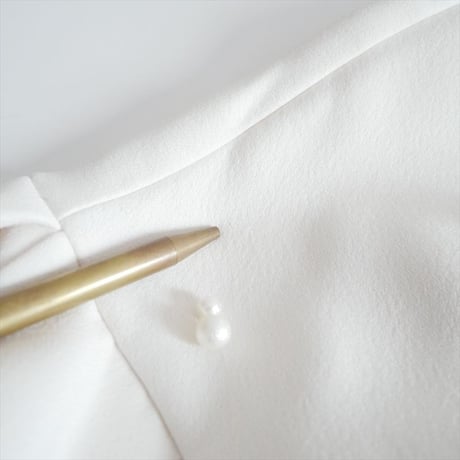 2025 未使用 TSURU by Mariko Oikawa Leatitia ビーズ付きクラシックワンピース DR-2252450 2610-0019