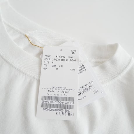 2025AW・人気完売品 未使用 DEUXIEME CLASSE fascinate Tシャツ No.1 25070500711030 2610-0330