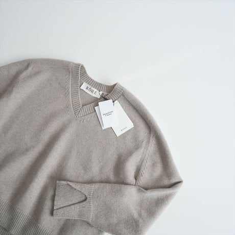 2025AW 未使用 DEUXIEME CLASSE購入品 ROHE CAPE V-NECK KNIT 25080510000330 2610-0356