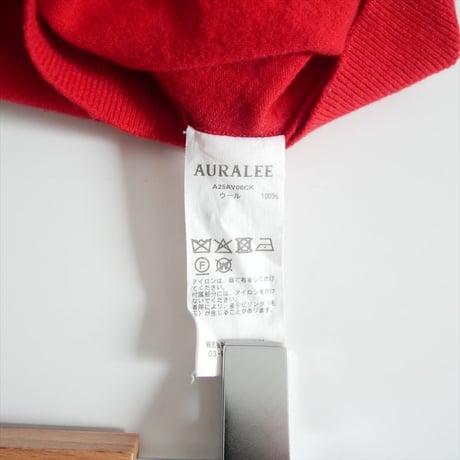 2025AW AURALEE / HIGH TWIST WOOL KNIT VEST / A25AV06CK 2602-0371