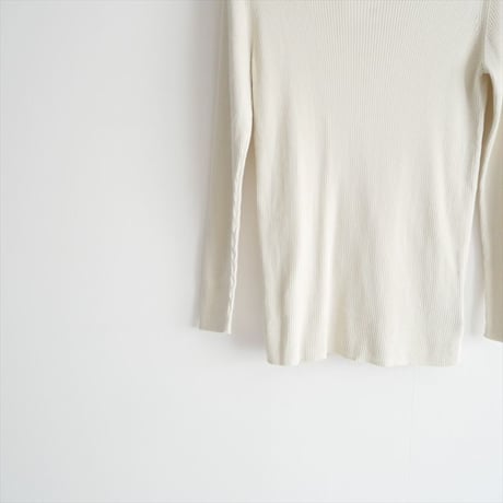 継続販売品 GALERIE VIE ギザコットンリブ ボートネックプルオーバー 23026102106 2608-1176
