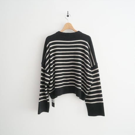人気完売品 / L'Appartement購入品 / ROBERTO COLLINA / GIROCOLLO BORDER SWEATER / 24080570003330 / 2503-0844
