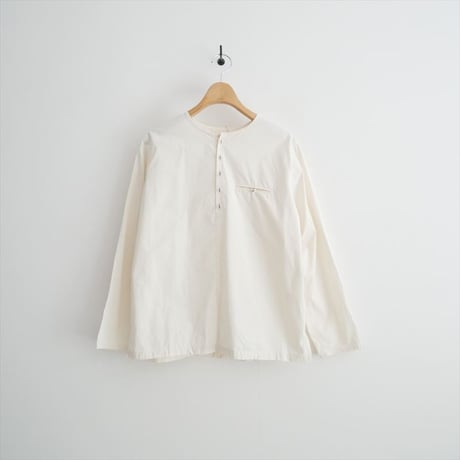 atelier naruse cotton henry neck shirt na-t02065 2606-0287