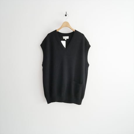 STUDIO NICHOLSON MERINO KNIT VEST FOSS SNW-783 2604-0011
