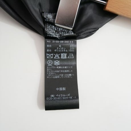 2025AW・人気完売品 SPICK&SPAN S160スタンドカラーショートコート 25020200204240 2604-2091